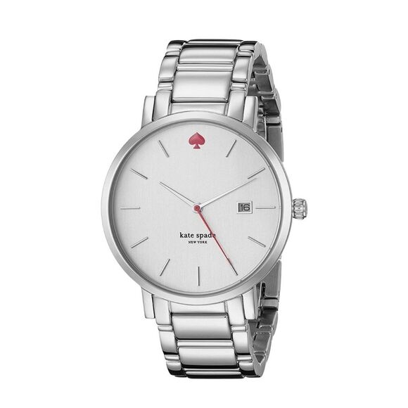 Kate Spade Silver Gramercy Watch & “Set In Stone” Hinge Bracelet 2 Piece Set main image 5